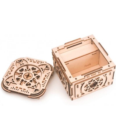 Puzzle Boxes with Hidden Compartments 3D Wooden Puzzle Music Box with Hidden Compartments Jewelry Box Mechanical Model Kits D...