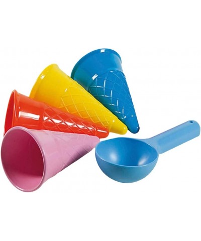 5pcs Beach Toys Plastic Ice Cream Cones Scoop Kids Seaside Play Sand Toys for Children Toddlers (Random Color) $23.64 Sandbox...