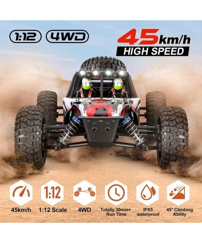 YC280 1:12 Large Remote Control Cars RC Trucks for Adults High Speed 45+Km/h RC Cars for Boys Age 8-12 4WD Hobby All Terrains...