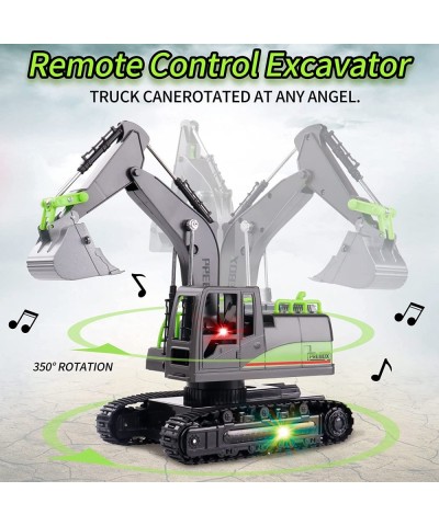 RC Excavators Toys for Boys and Kids - Best Birthday Gift Ideas for Age 4-7 8-12 Year Old Boys Remote Control Construction Ve...