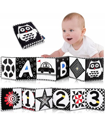 Black and White High Contrast Sensory Toys Baby Soft Book for Early Education Infant Toys 0 3-6 Months Newborn Tummy Time Cri...