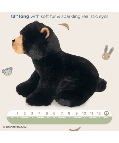 Berington Asher Plush Black Bear Stuffed Animal 13 Inches $42.32 Stuffed Animals & Teddy Bears