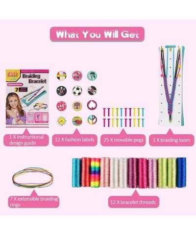 Friendship Bracelet Making Kit for Girls DIY Arts and Crafts Toys Bracelet Making Kit with String for Ages 6 - 12yr Birthday ...