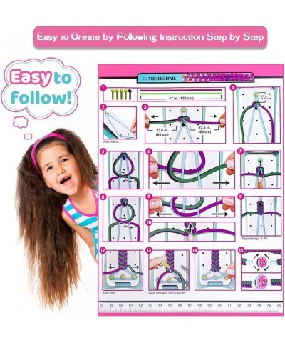 Friendship Bracelet Making Kit for Girls DIY Arts and Crafts Toys Bracelet Making Kit with String for Ages 6 - 12yr Birthday ...