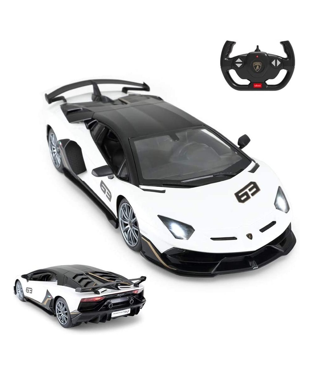 Toy Lamborghini Car 1:14 Lamborghini Aventador SVJ Remote Control Model Car Super RC Sport Racing Car for Kids Boys Gifts 2.4...