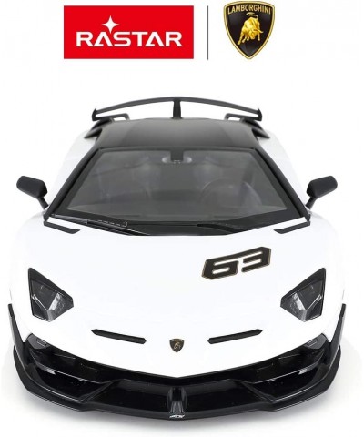 Toy Lamborghini Car 1:14 Lamborghini Aventador SVJ Remote Control Model Car Super RC Sport Racing Car for Kids Boys Gifts 2.4...