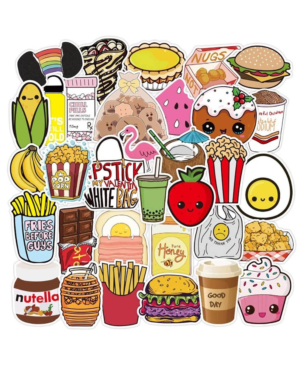 Food Stickers for Hydro Flask 100 Pack Cute Waterproof Vinyl Water Bottles Stickers for Teens Girls $16.68 Kids' Stickers