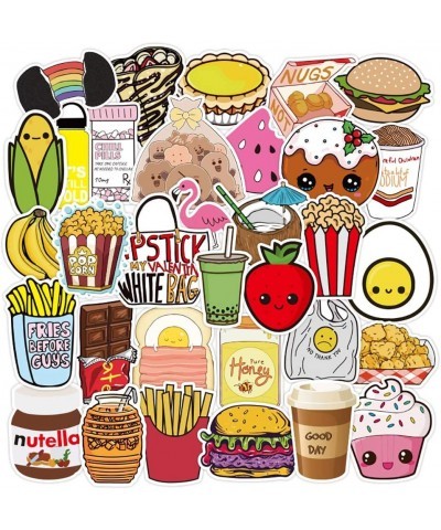 Food Stickers for Hydro Flask 100 Pack Cute Waterproof Vinyl Water Bottles Stickers for Teens Girls $16.68 Kids' Stickers