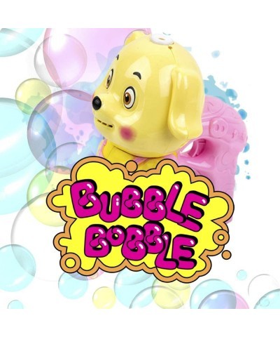 Dog Shaped Bubble Blower for Kids Light Up Bubble Blaster Machine Gun with Refill Solution Music and Lights Effect Bubble Sho...