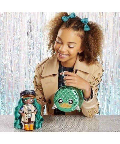 Glam Series 2 Mallory Duckington - Duck-Inspired 7.5" Fashion Doll with Green Hair and Metallic Clip-on Duck Purse 2-in-1 Gif...