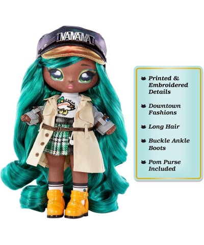 Glam Series 2 Mallory Duckington - Duck-Inspired 7.5" Fashion Doll with Green Hair and Metallic Clip-on Duck Purse 2-in-1 Gif...