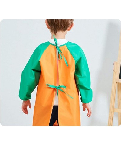 Unisex Boys Girls Waterproof Art Smock Kids Painting Aprons with Pockets Long Sleeve&Sleeveless Age 3-12 Years $20.51 Kids' A...