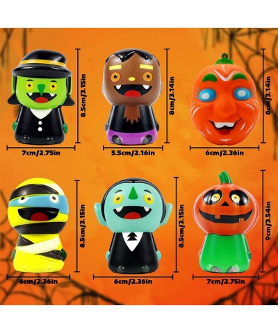 Halloween Squishy Toys Halloween 6 Pack Squishies Toys Halloween Party Favors Set: Vampire Witch Pumpkin Zombie for Halloween...