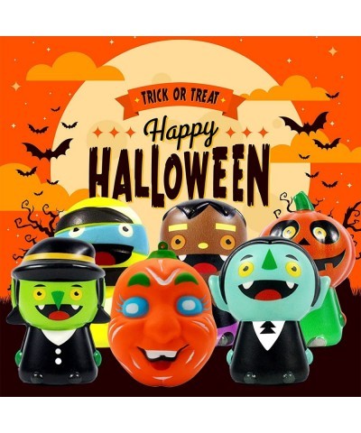 Halloween Squishy Toys Halloween 6 Pack Squishies Toys Halloween Party Favors Set: Vampire Witch Pumpkin Zombie for Halloween...