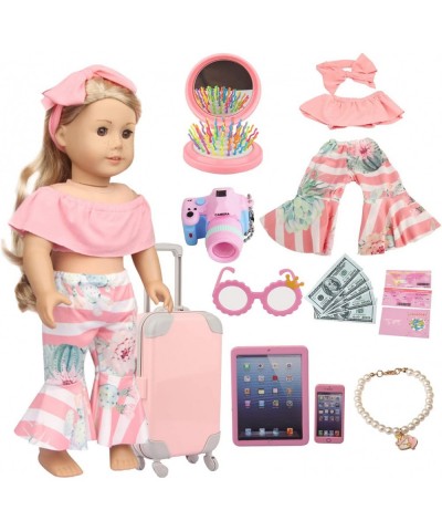 A Set of 18 inch Doll clotheing and Accessories Suitable for 18 inch American Dolls Including Doll Clothes suitcases Magic Ma...