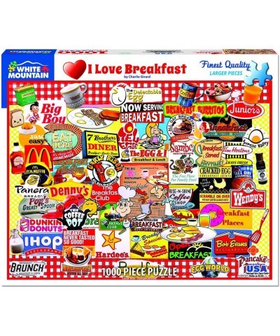 Puzzles I Love Breakfast - 1000 Piece Jigsaw Puzzle $33.24 Jigsaw Puzzles