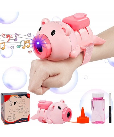 Bubble Machine Automatic Lighted Music Bubble Blower with Wrist Strap & Bubble Solution Kids Wrist Bubble Maker Over 600 Bubb...