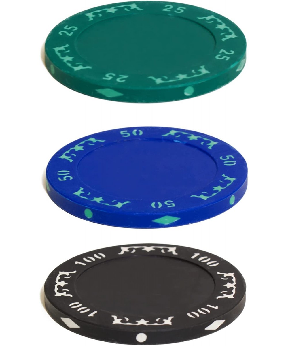 Customizable Poker Chips - Set of 250 Heavyweight Professional Chips - Design A - Set 2 (Design A Set 2) $45.07 Casino Equipment