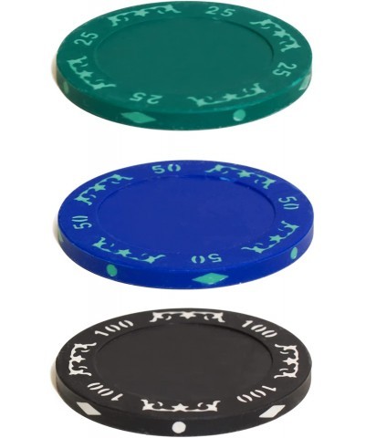 Customizable Poker Chips - Set of 250 Heavyweight Professional Chips - Design A - Set 2 (Design A Set 2) $45.07 Casino Equipment