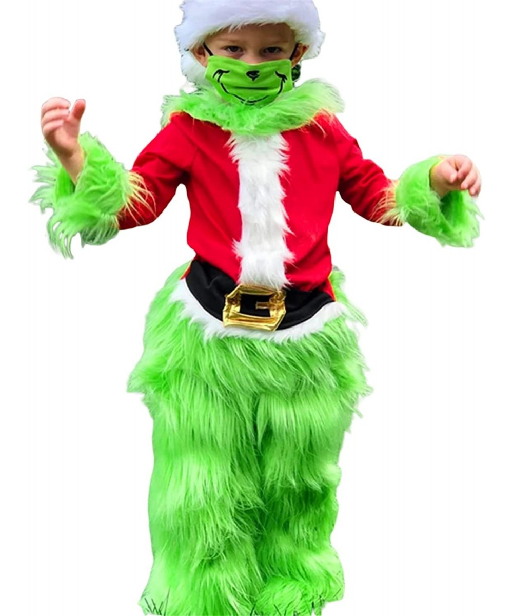 Toddler Baby Boys Girls Christmas Cosplay Costume Outfits Green Furry Monster Party Dress up Outfits for Kids $62.71 Kids' Co...