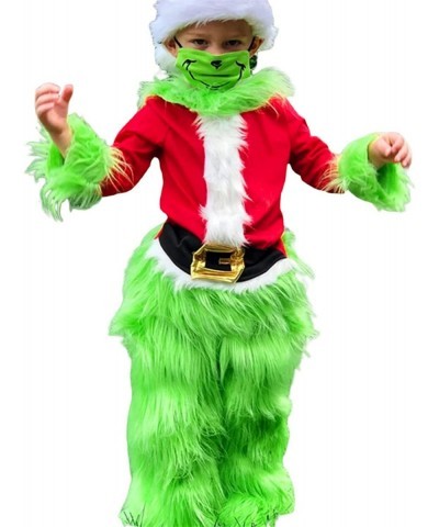 Toddler Baby Boys Girls Christmas Cosplay Costume Outfits Green Furry Monster Party Dress up Outfits for Kids $62.71 Kids' Co...