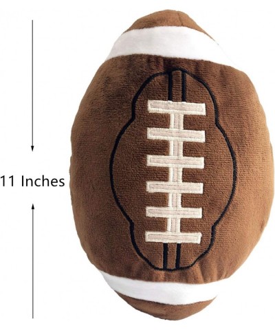 Football Plush Pillow Fluffy Durable Football Pillows Stuffed Football Throw Pillow Soft Sports Ball Interactive Football Cre...