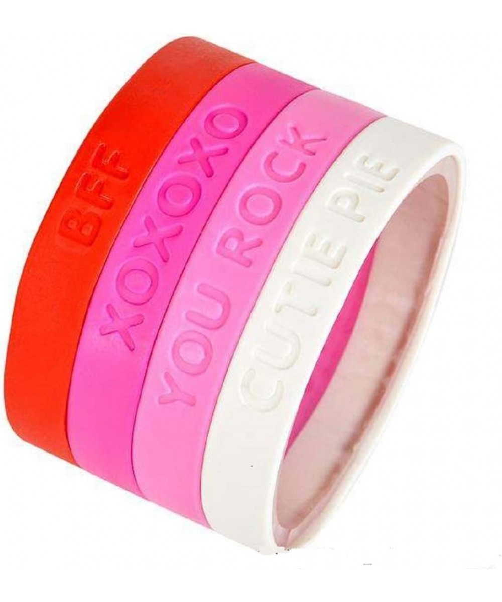 8" VALENTINE'S RUBBER BRACELETS - 24 Pieces $17.33 Kids' Dress-Up Accessories