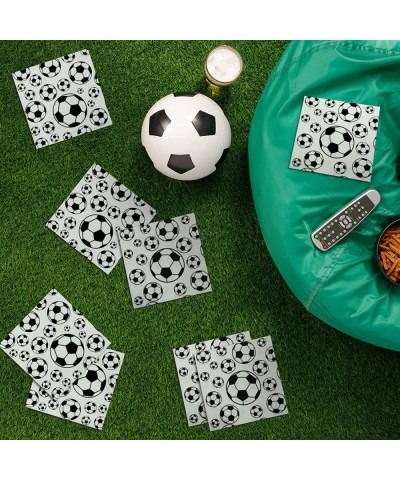 100 Pcs Football Soccer Napkins Disposable Paper Napkins Football Soccer Party Napkins Sports Theme Party Supplies Football S...