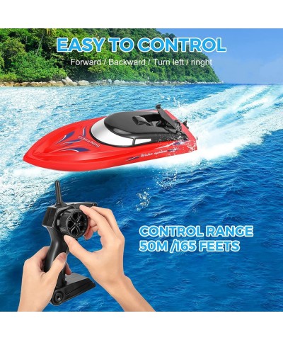 2 Pack RC Boat Remote Control Boats for Pools and Lakes for Kids and Adults 10 kmH 2.4 GHz RC Boat for Boys 4-7 8-12 Years wi...