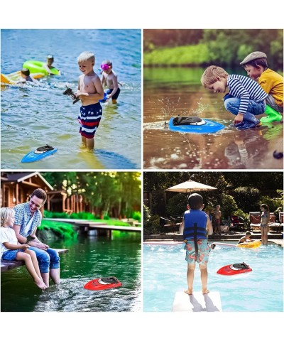 2 Pack RC Boat Remote Control Boats for Pools and Lakes for Kids and Adults 10 kmH 2.4 GHz RC Boat for Boys 4-7 8-12 Years wi...