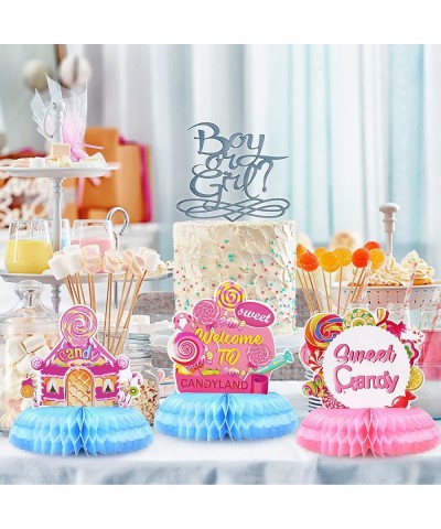 10 Pcs Candy Party Supplies Candyland Table Honeycomb Centerpiece Decorations Colorful Candy Themed Birthday Party Decoration...