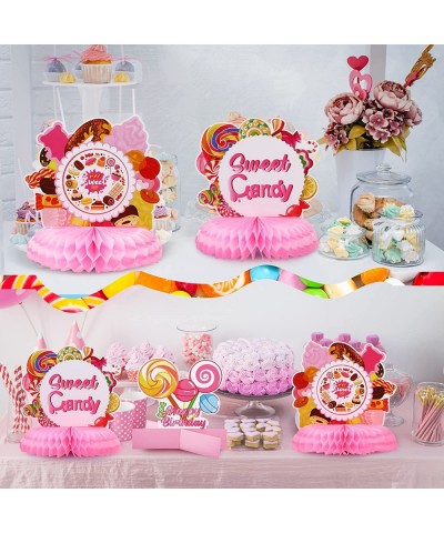 10 Pcs Candy Party Supplies Candyland Table Honeycomb Centerpiece Decorations Colorful Candy Themed Birthday Party Decoration...