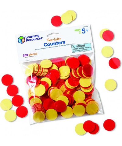 Two-Color Counters Red/Yellow Educational Counting Sorting and Patterning Family Counters Set of 200 Grades K+ Ages 5+ $19.18...