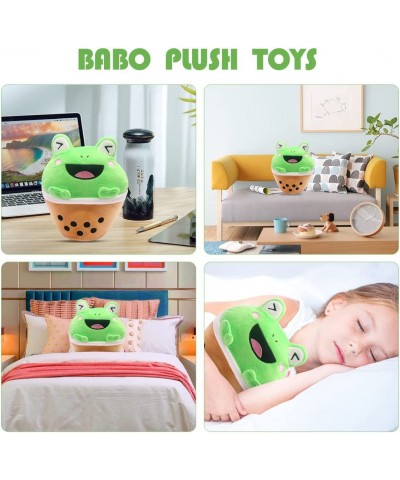 Cute Frog Plush Toy Boba Plushies - 9Inch Kawaii Plushies Boba Frog Pillow - Plush Stuffed Animals Toy for Kids - Soft Bubble...