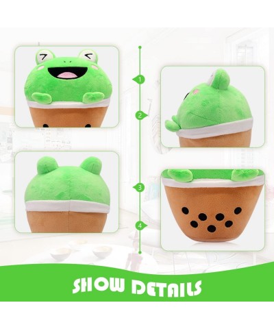 Cute Frog Plush Toy Boba Plushies - 9Inch Kawaii Plushies Boba Frog Pillow - Plush Stuffed Animals Toy for Kids - Soft Bubble...