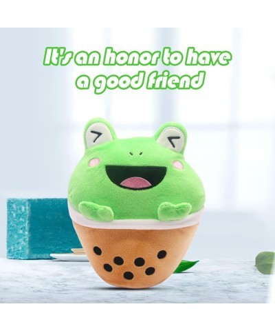 Cute Frog Plush Toy Boba Plushies - 9Inch Kawaii Plushies Boba Frog Pillow - Plush Stuffed Animals Toy for Kids - Soft Bubble...