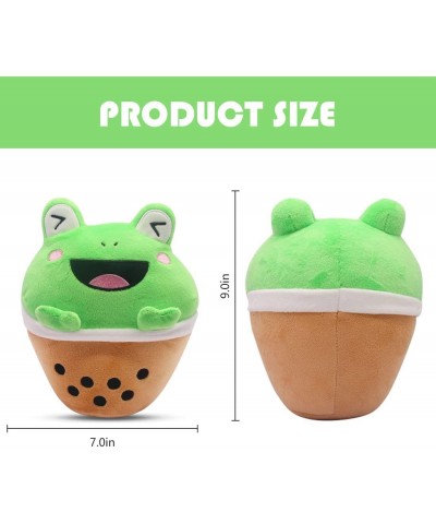 Cute Frog Plush Toy Boba Plushies - 9Inch Kawaii Plushies Boba Frog Pillow - Plush Stuffed Animals Toy for Kids - Soft Bubble...