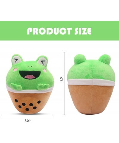 Cute Frog Plush Toy Boba Plushies - 9Inch Kawaii Plushies Boba Frog Pillow - Plush Stuffed Animals Toy for Kids - Soft Bubble...