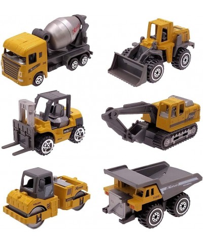 Kids Diecast Construction Vehicles Metal Engineering Cars Set Toys Play Trucks for Boys Age 3 4 Birthday Party Supplies Cake ...