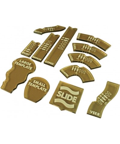 Half Scale Gaslands Miniatures Game Template Set Translucent Bronze (12) $31.73 Game Accessories