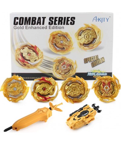 158-10-Bey Burst Starter 4 in 1 Battling Top Fusion Metal Master Rapidity Fight with 4D Launcher Grip Set $41.52 Gaming Top Toys