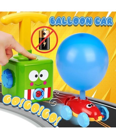 Balloon Launcher Car Toy Set 72 pcs Balloon Car Toy with Pump Balloon Toys for Kids Balloon Launcher Toy Balloon Powered Car ...