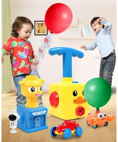 Balloon Launcher Car Toy Set 72 pcs Balloon Car Toy with Pump Balloon Toys for Kids Balloon Launcher Toy Balloon Powered Car ...