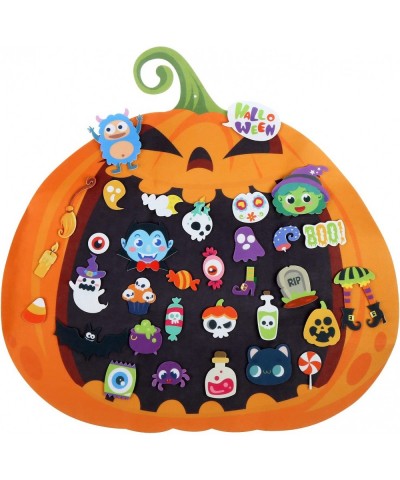 DIY Halloween Felt Pumpkin Hanging Ornament Decoration Kids Felt Pumpkin Crafts Kits for Halloween Craft Making and Decoratio...