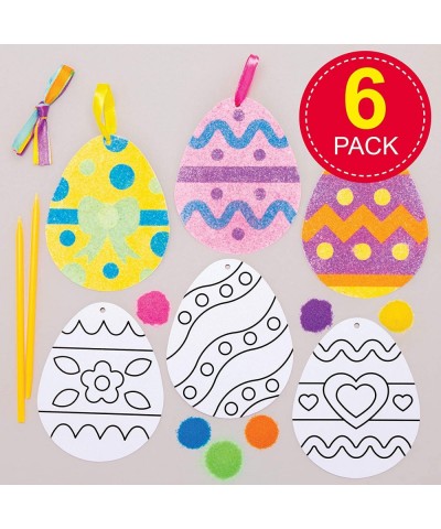 AT421 Easter Egg Sand Art Decorations - Pack of 6 for Children to Decorate and Display Ideal Kids Arts and Crafts Project $18...