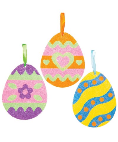 AT421 Easter Egg Sand Art Decorations - Pack of 6 for Children to Decorate and Display Ideal Kids Arts and Crafts Project $18...