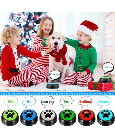 12 Packs Dog Talking Button Set for Communication Recordable Buttons Cat Sound Buttons 30 Seconds Voice Recording Buttons Pet...