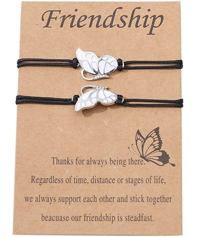 Matching Butterfly Bracelets for Women Girls BFF Bracelets for 2 Best Friend Bracelets Long Distance Friendship Bracelets Bes...