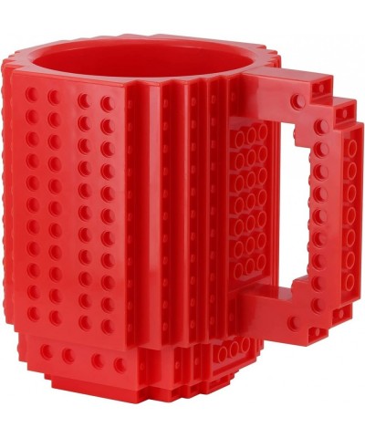 Build-on Brick Coffee Mugs Creative DIY Cup with Building Blocks Randomly Novelty Gifts for Kids Adults Birthday Xmas Red $24...