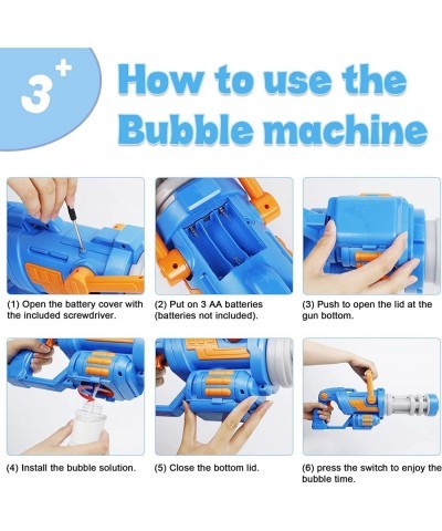 Bubble Leaf Blower with Bubble Solution Bubble Machine for Kids Bubble Guns Bubble Maker Bubbles Blowing Toys for Boys and Gi...